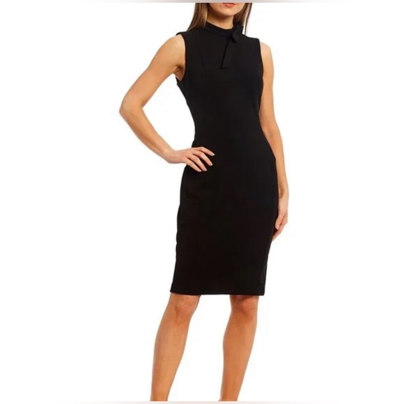 NWT Calvin Klein Bow Neck Sheath Dress - Picture 4 of 8
